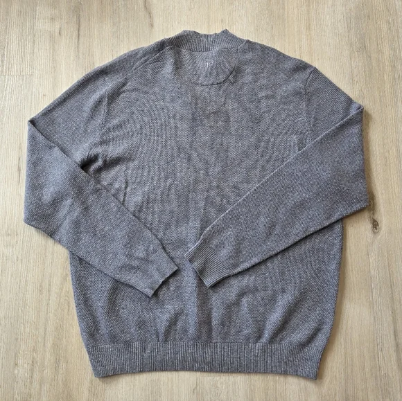 Johnnie O Estaban Johnny Collar Sweater Men's Size XL Gray